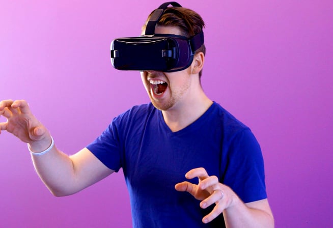 avatar wearing a VR headset