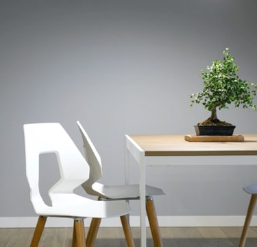 Sleek modern chair with clean lines and contemporary design